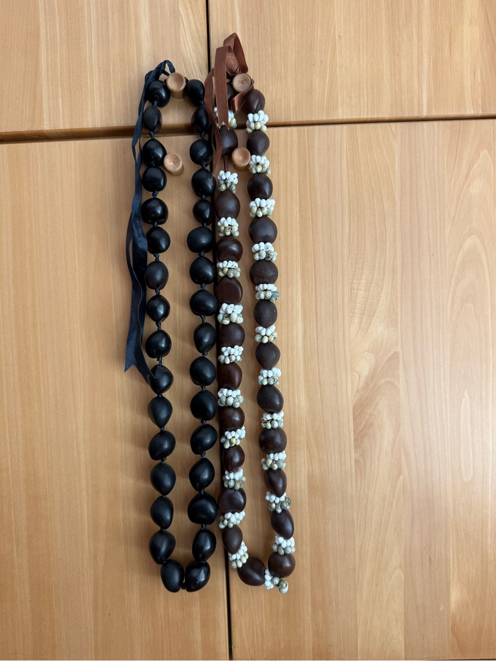 Hawaiian kuikui necklaces